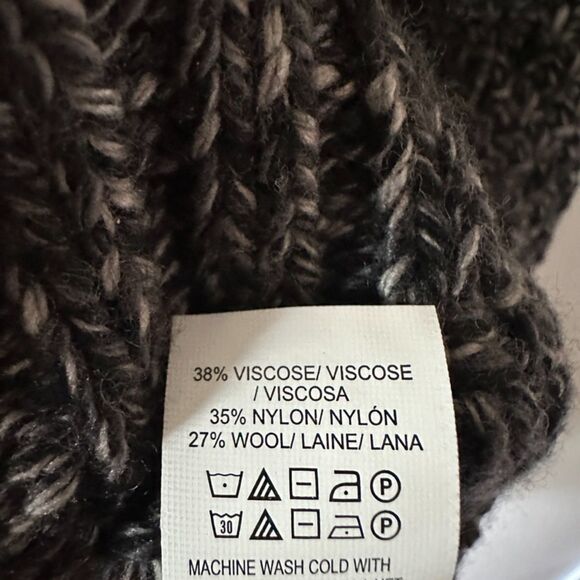 Lucky Brand Mens Crew Neck Pullover Cross Marl Stitch Knit Sweater Grey Size XL - Picture 4 of 7